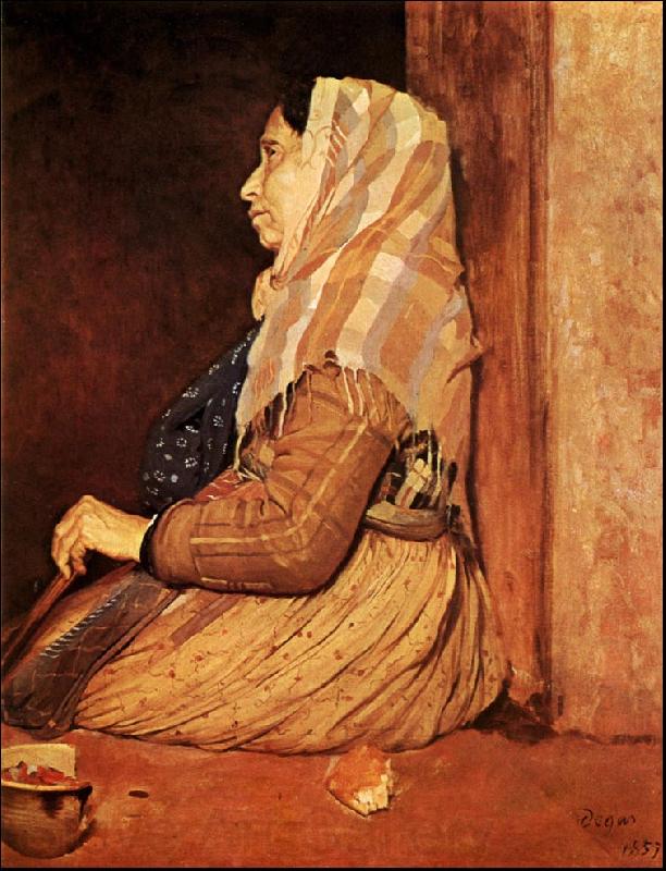 Edgar Degas Roman Beggar Woman Germany oil painting art